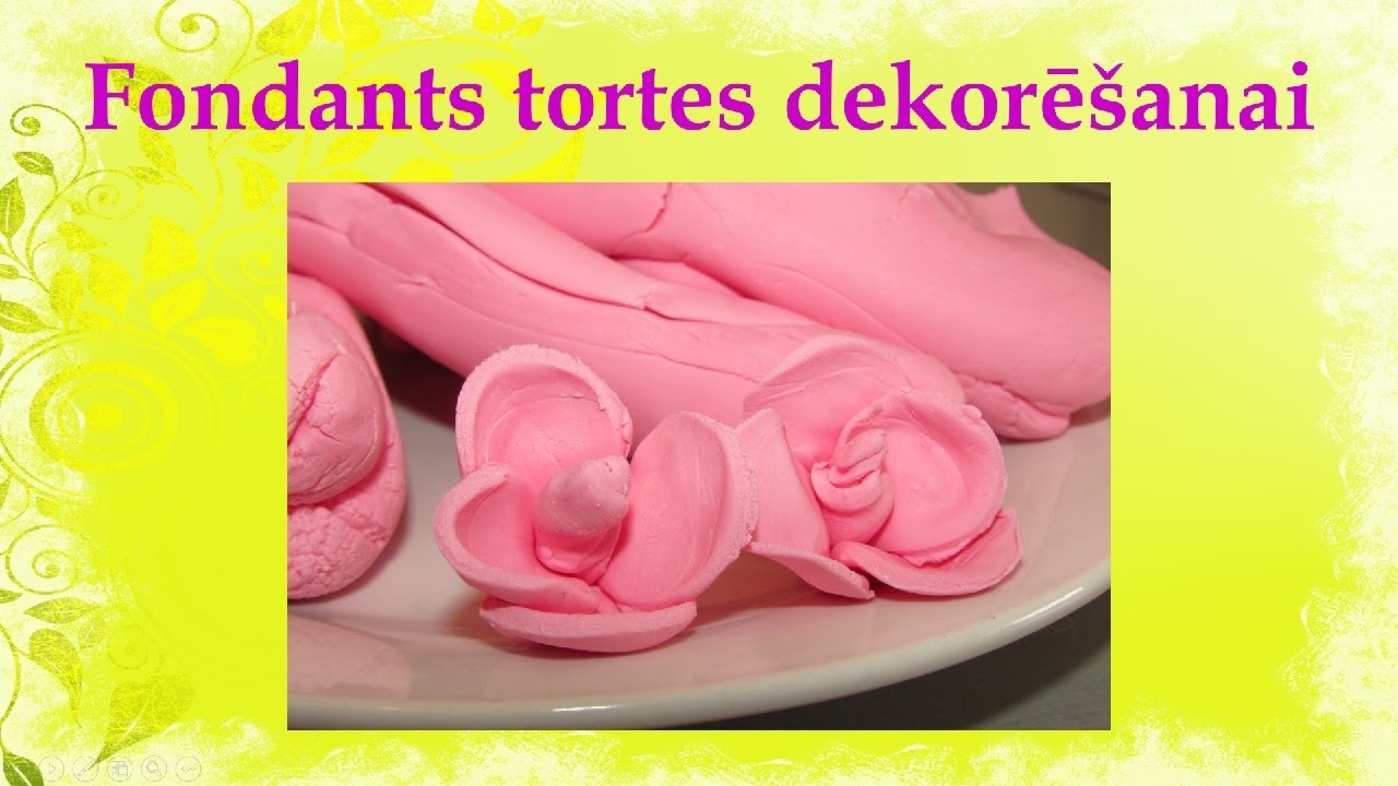 Mastikas recepte tortes dekorēšanai. Fondants. Video receptes. 109.sērija