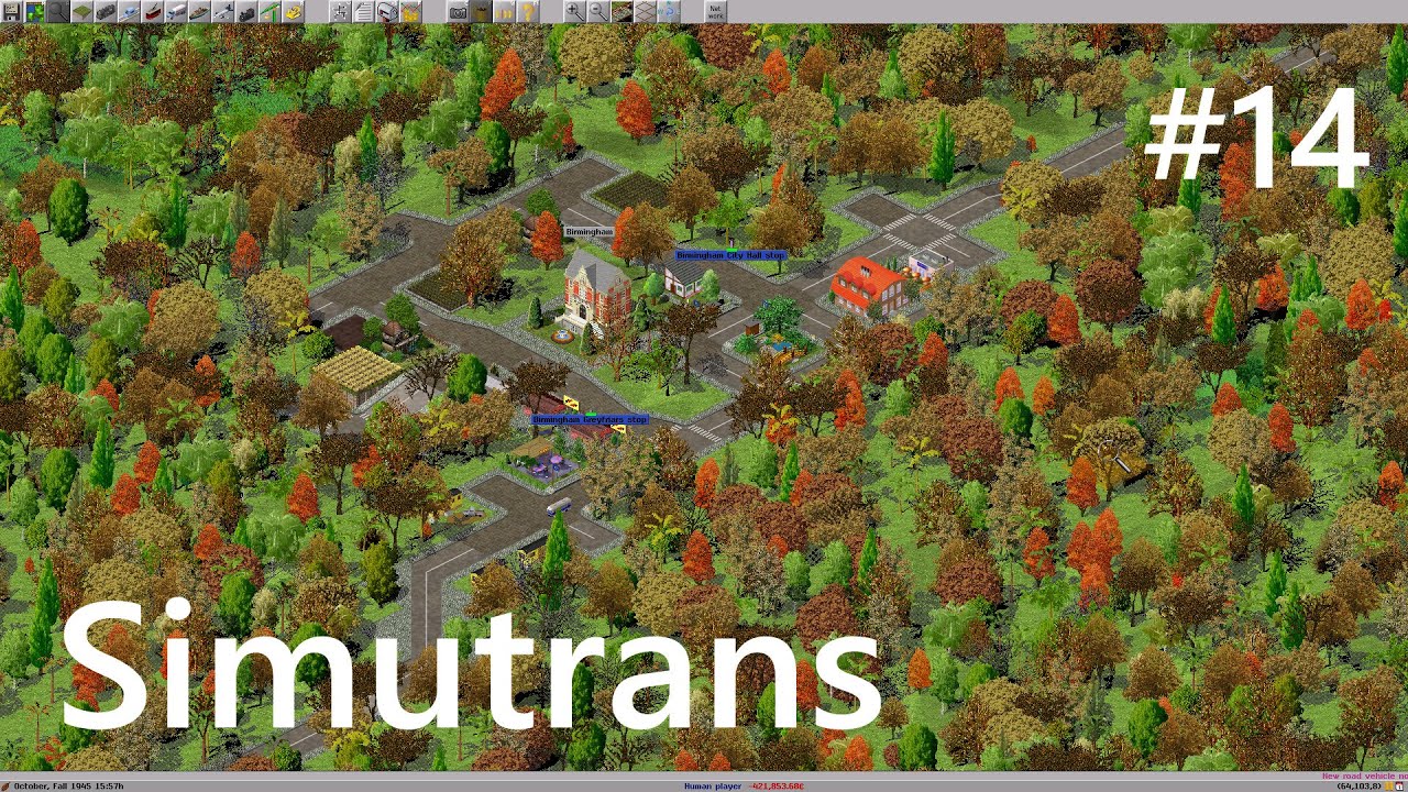 Транспортная стратегия Simutrans Pak128, геймплей с нуля #14