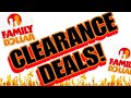FAMILY DOLLAR CLEARANCE!