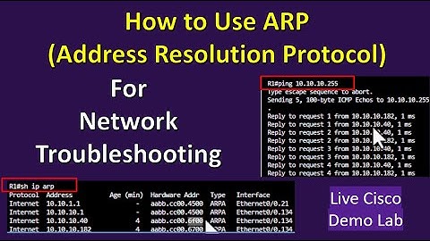 How to use ARP (Address Resolution Protocol) for Network Troubleshooting - Live Troubleshooting