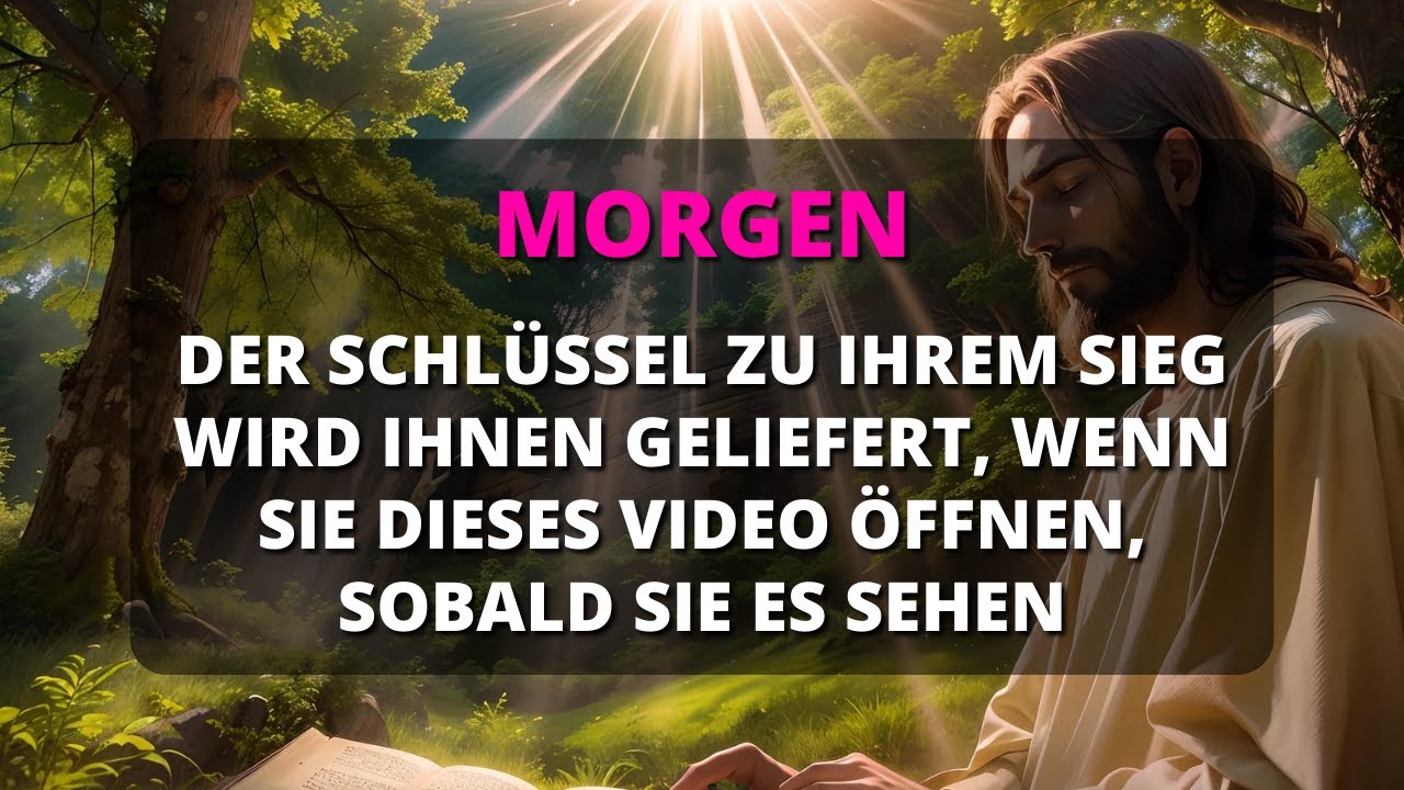 💞 BOTSCHAFT VON GOTT: MACH DICH BEREIT! MORGEN WERDE ICH DEN SCHLÜSSEL