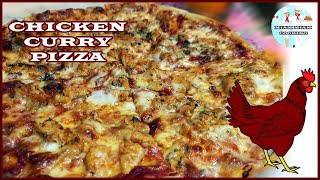 How to Make Chicken Curry Pizza by Miam Miam Cooking | Pizza Poulet Curry | Indian style Pizza