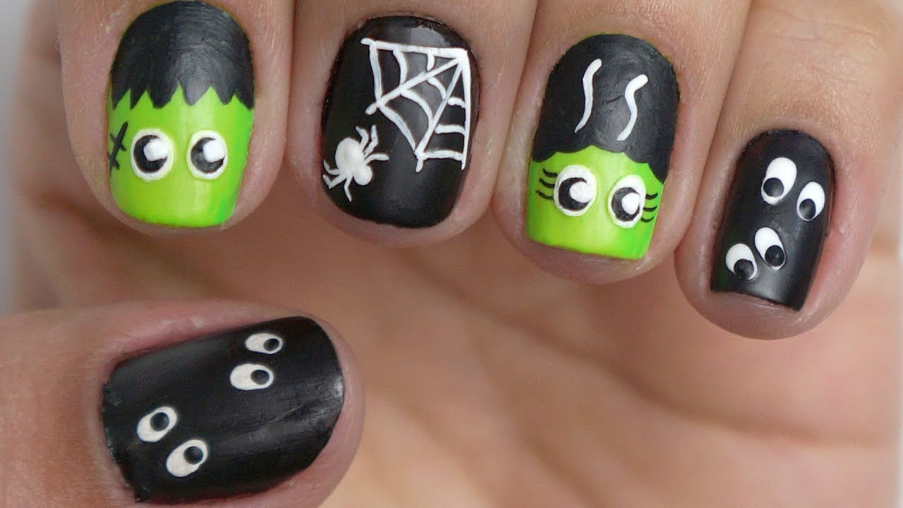 Unhas Decoradas Halloween - YouTube