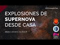 #IACUniversoEnCasa Explosiones de supernova desde casa (con Sandra Benítez Herrera)