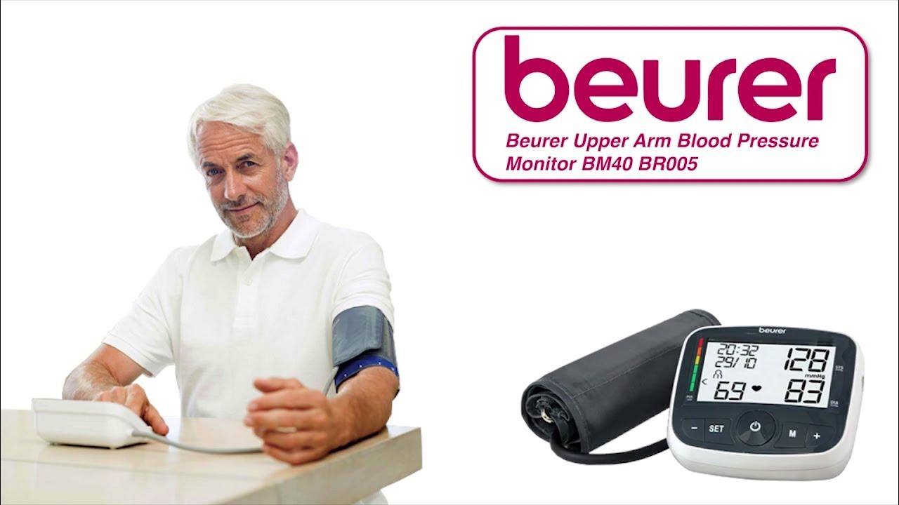 Beurer Upper Arm Blood Pressure Monitor BM40 BR005 YouTube
