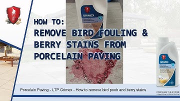 LTP - How to remove Bird Fouling & Berry Stains from Porcelain Paving