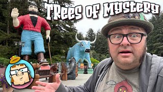Trees of Mystery - Amazing Classic Roadside Attraction - Klamath, CA - Arriving in Oregon