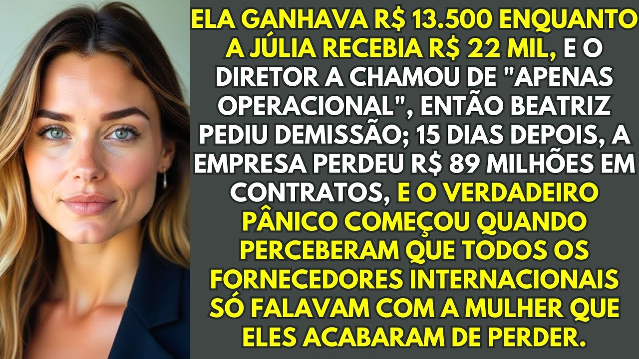 Ganhava 63% Menos Que A Estagiária — Pedi Demissão Na Hora. Em 15 Dias, Perderam R$ 89 Milhões