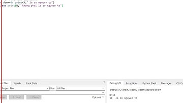 Tin 10: Chương trình Python kiểm tra tính nguyên tố của số nguyên N sử dụng math.sqrt()