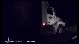 Watch as This MTS Martin Transportation Systems driver runs this vehicle into the breakdown lane