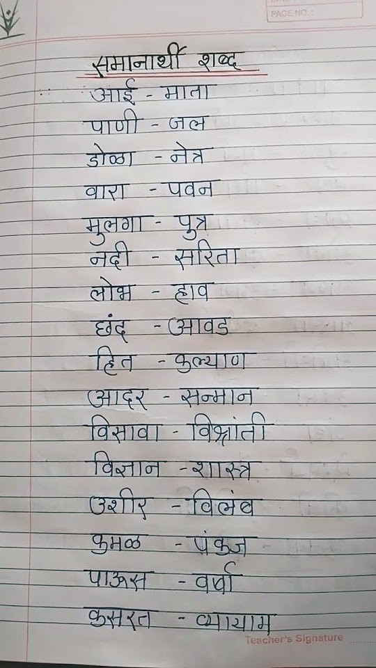 20 Synonyms In Marathi Samanarthi 20-synonyms-in-marathi-samanarthi