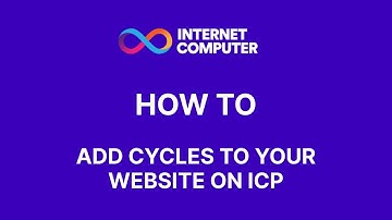 How to Add Cycles to Your ICP Website (Step-by-Step Tutorial)