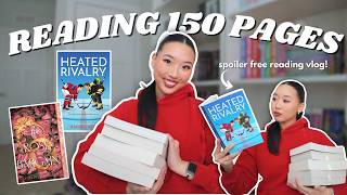 READING 150 PAGES A DAY! 📖✨ (spoiler free reading vlog)
