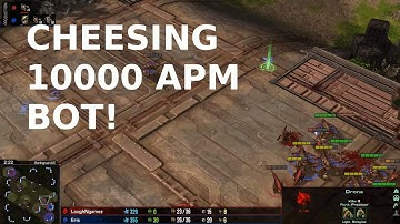 PLAYING A 10000 APM STARCRAFT BOT - Starcraft 2 Bot VS HUMAN