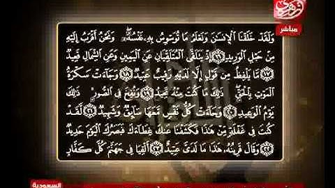 الشيخ حسن مرعب سورة ق من الآية 16 إلى الآية 22