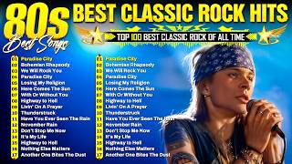 Download Lagu GNR, AC/DC, Aerosmith, Nirvana, Queen, Bon Jovi, Scorpions 🔥 Best Classic Rock Of 70s 80s 90s MP3