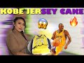 DECORATING A KOBE LAKERS JERSEY CAKE 