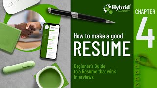 How to make a good Resume - Chapter 4 resumeskills resumeabilities resumesections resume