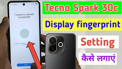 Tecno spark 30c me fingerprint lock kaise lagaye / how to set fingerprint lock in tecno spark 30c me