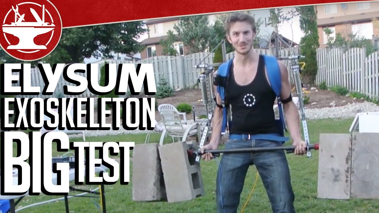 ⁣Make it Real: Elysium Exoskeleton -- the Big Test, 170LB Barbell Curl (Part 16)
