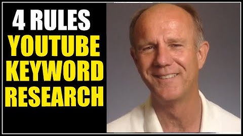YouTube Keyword Research - The 4 Most Important Rules