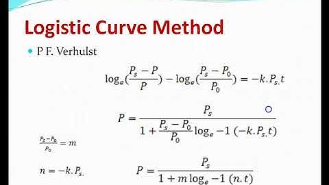 4 Logistic Curve Method