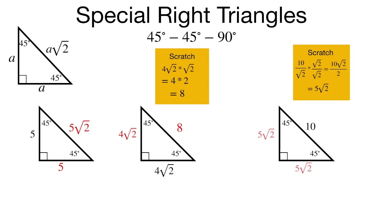 45-45-90-special-right-triangle-worksheet-answers