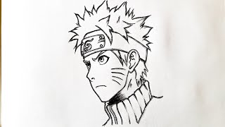 How to draw Naruto Uzumaki || How to draw anime step by step || Naruto drawing tutorial screenshot 3