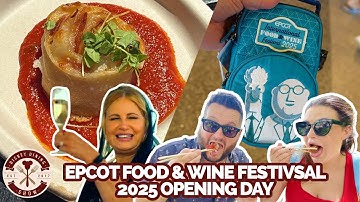 EPCOT Food & Wine Festival 2025 Opening Day - Food, Drinks, & Plenty of Merch | Disney Dining Show