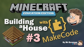 Building a House in Minecraft Education With MakeCode - Part 3 - The Roof