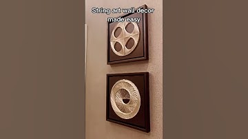 Wall decor #diy #stringart #interiordesign #art #short #shortsvideo
