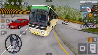 Mitsubishi Bus climbing the Steep Hill of Sitinjau Lauik - Bus Simulator Indonesia Gameplay screenshot 5