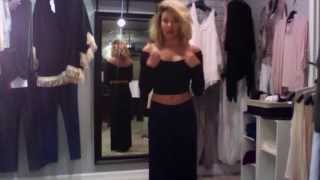 Theboutique March 5, 2015 - Gaucho Pants And Scoop Neck Crop Top