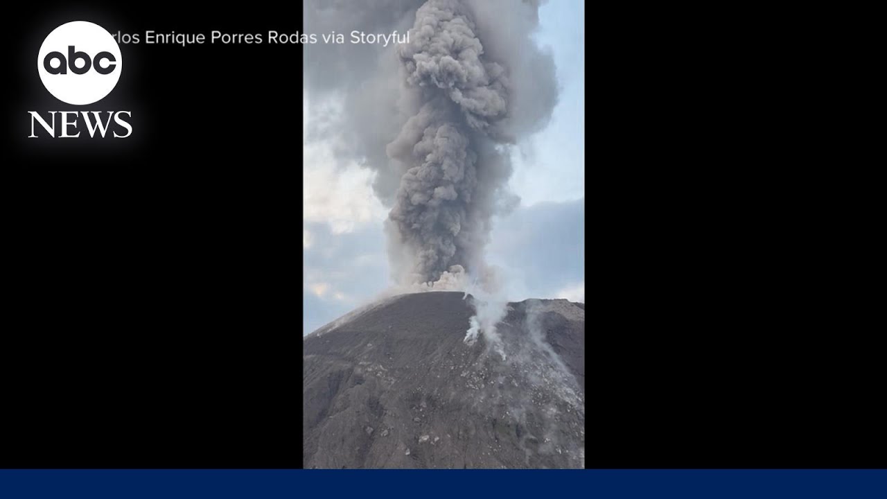 Guatemala volcano's eruption sends hikers in restricted area running for their lives