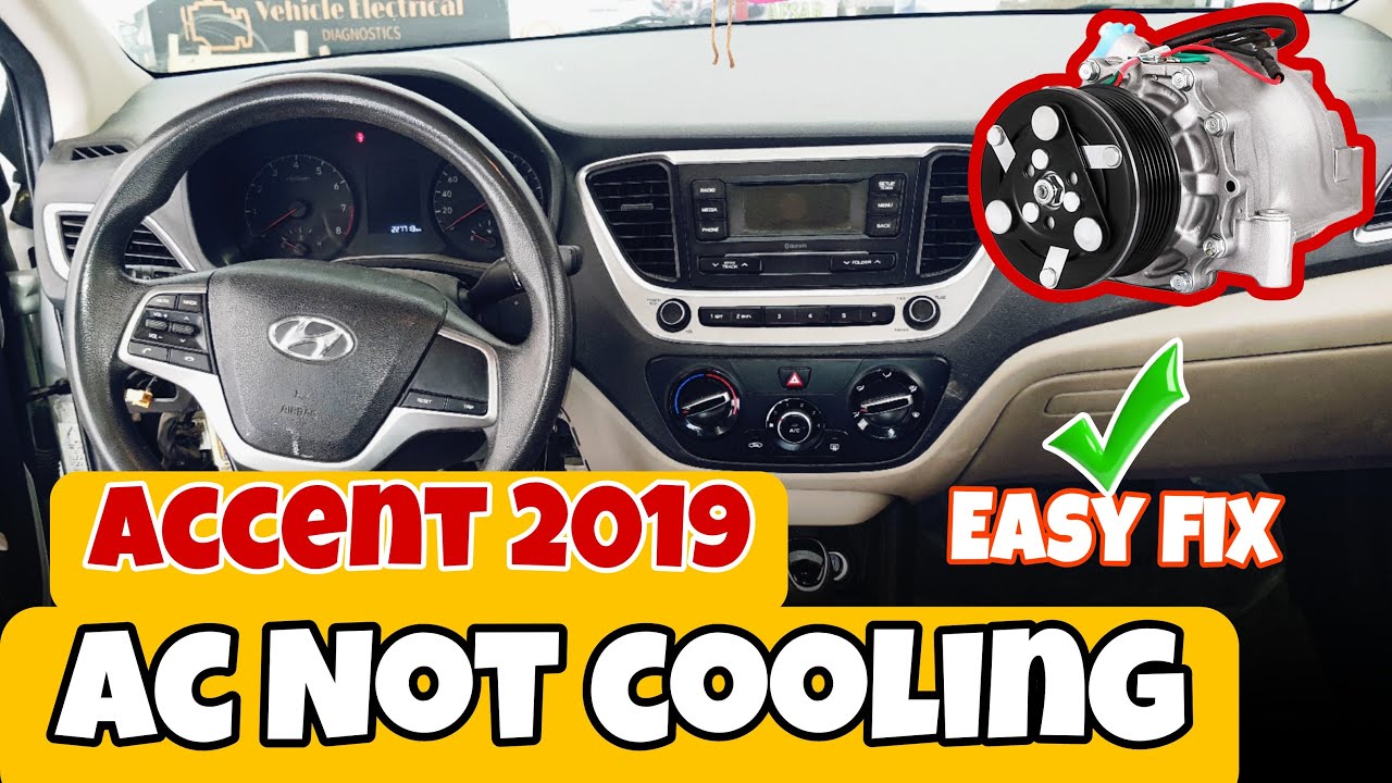 Hyundai Accent Ac not cooling easy fix. - YouTube