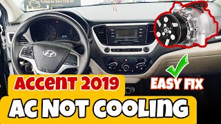 Hyundai Accent Ac not cooling easy fix.