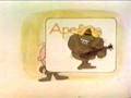 Classic sesame street  letter a animation ape