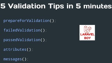 Advanced Laravel | 5 Advanced validation methods in 5 minutes