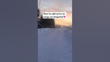 How to add lyrics to songs on Snapchat💖 #fyp #lyrics #snapchat #tips #tricks #music