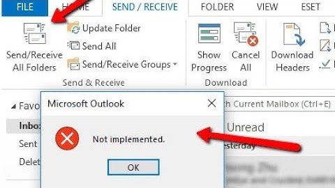 Fix - How to microsoft outlook error  not implemented Windows 10,11 l Outlook error 