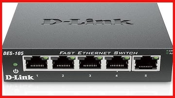 D-Link Fast Ethernet Switch, 5 Port Unmanaged 10/100 Metal Fanless Desktop