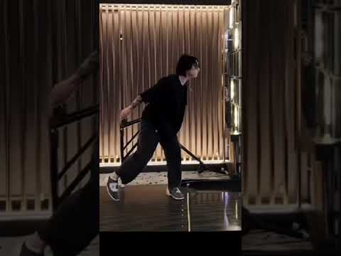 Jungkook playing bowling