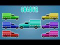 learn colors with toy vans | street vehicles for children