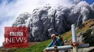 Video: Japan volcano shoots rock & ash on Mount Ontake - BBC News(Subscribe to BBC News www.youtube.com/bbcnews Rescue teams in Japan have resumed their search for survivors of a volcanic eruption on Saturday. At least ..., 2014-09-29T09:45:26.000Z)