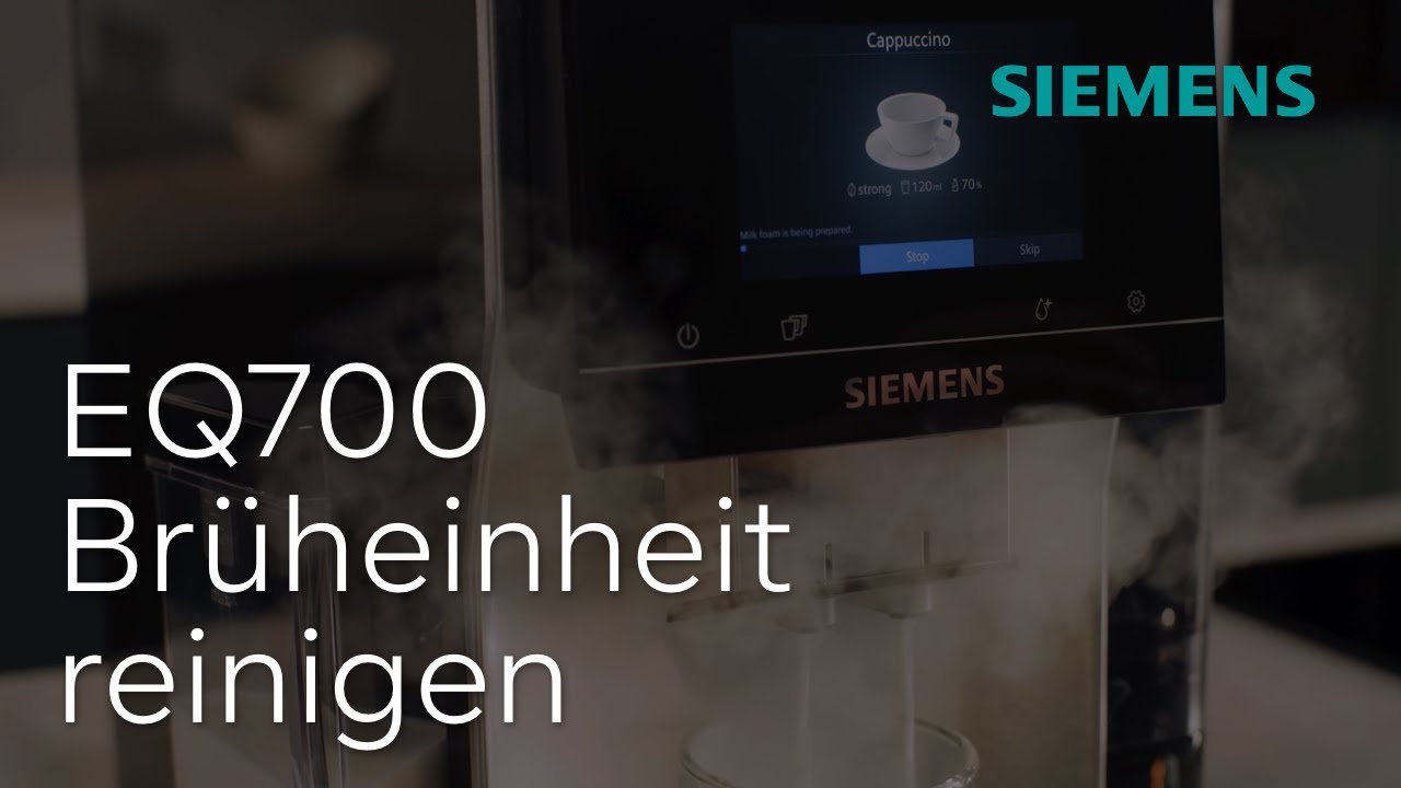 So reinigst du die Brüheinheit deines EQ700 Kaffeevollautomaten | Siemens  Kaffeevollautomat - YouTube