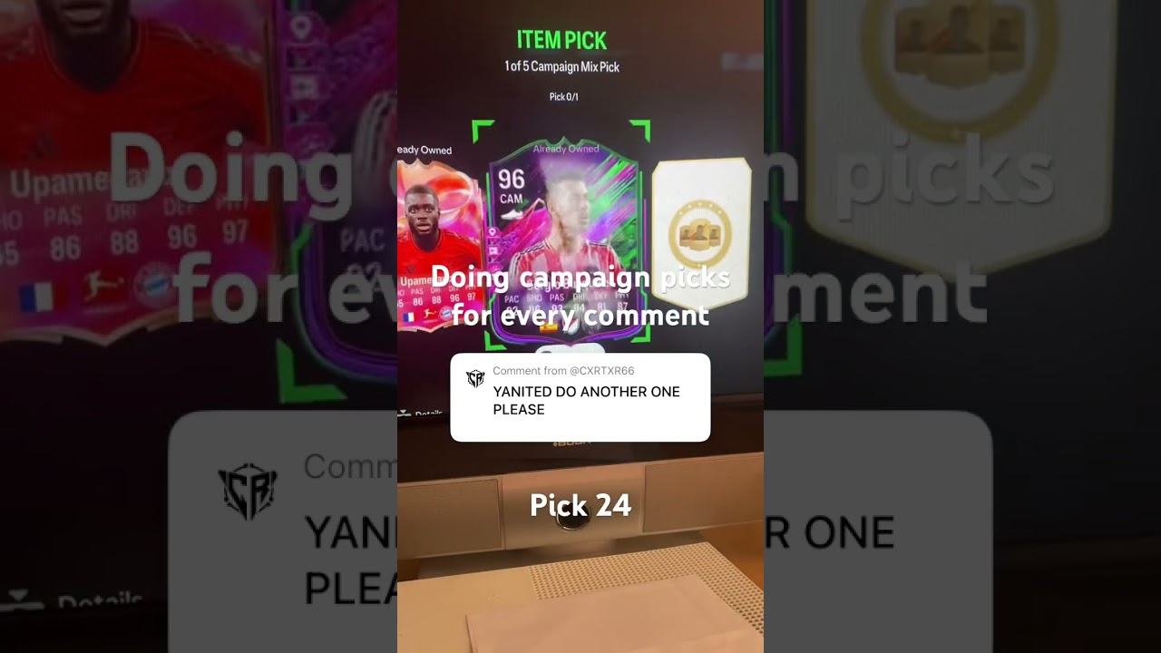 Doing campaign picks for every comment pick 24 # 