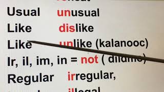 Basic English Lessons I What Is A Prefix?