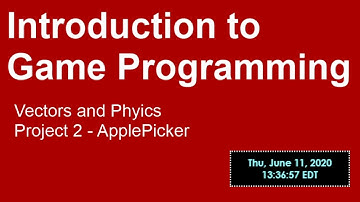 Day 6 Lecture: Introduction to Game Programming Numbers Vectors and Physics