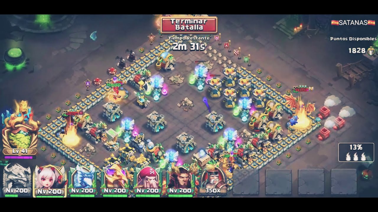 Cefirica Inmortal Guerra de alianzas Castle clash