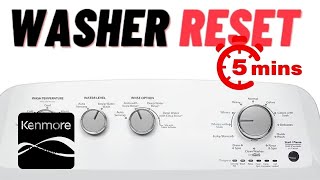 Can You Factory Reset A Kenmore Washing Machine